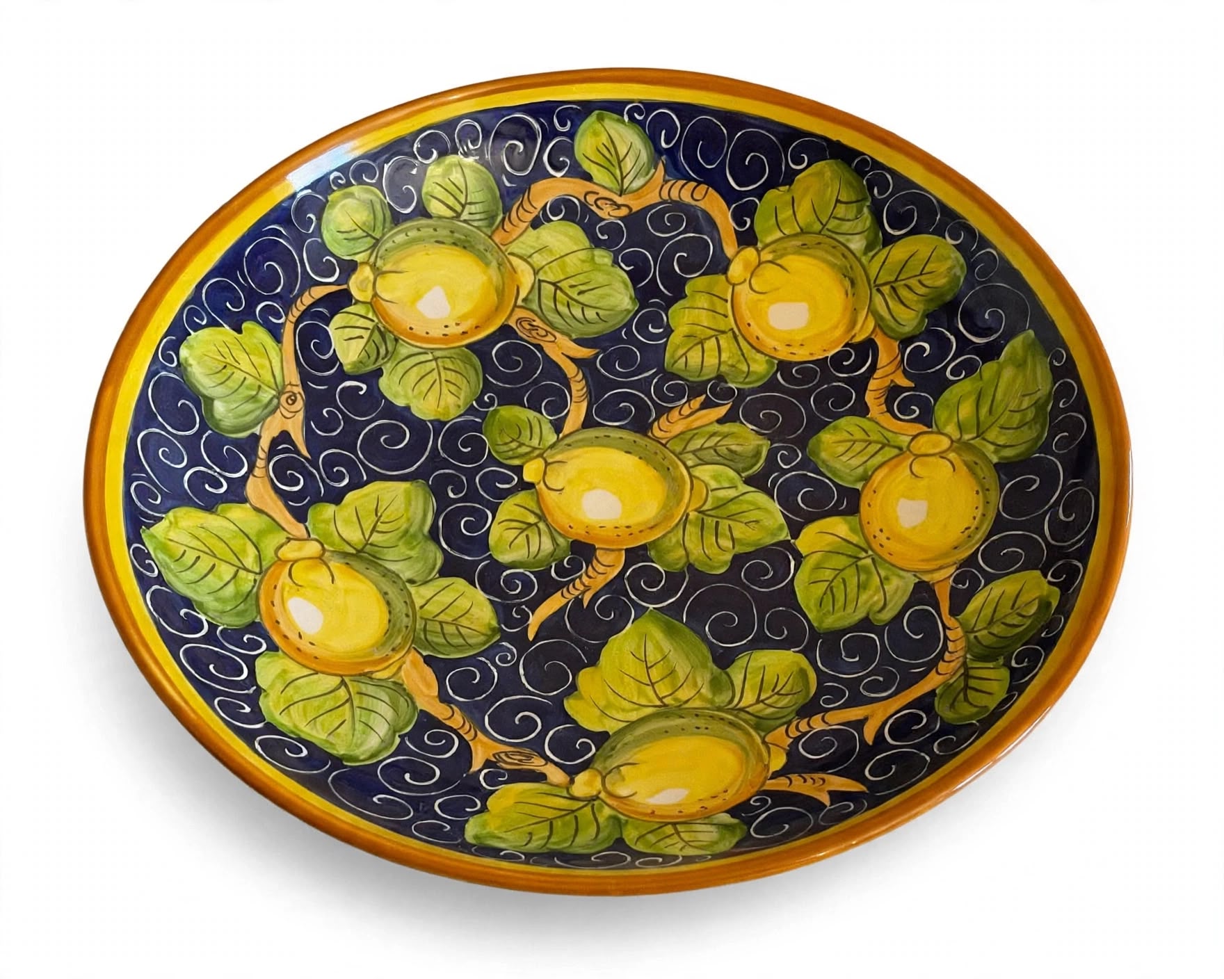 Limoni fondo blu