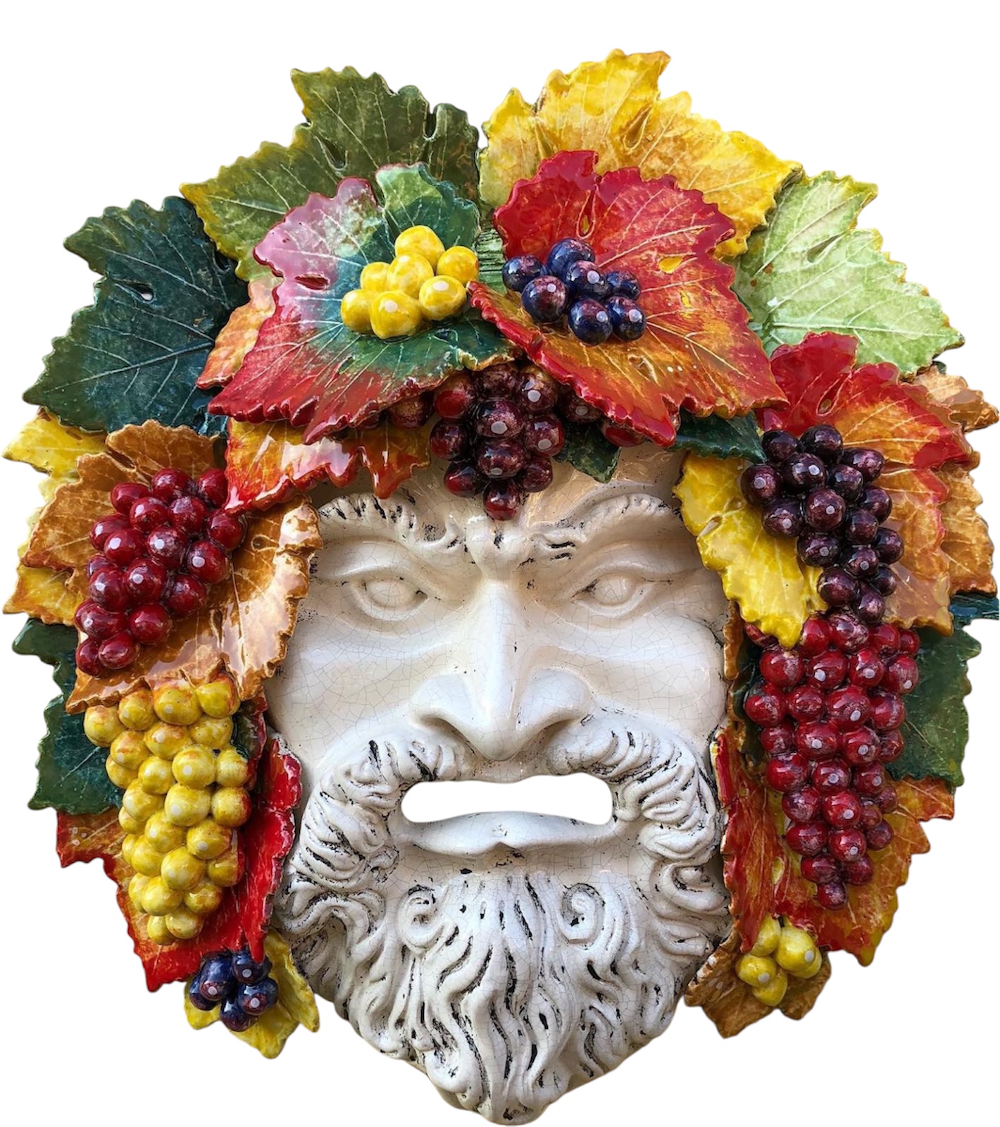 Large mask bacchus grapes h55x50