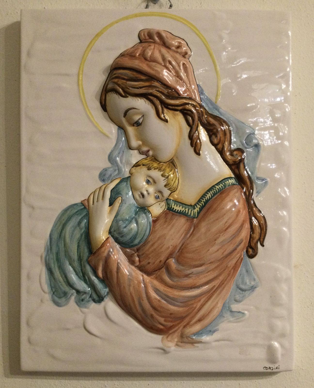 Madonna con bambino h36xL28  