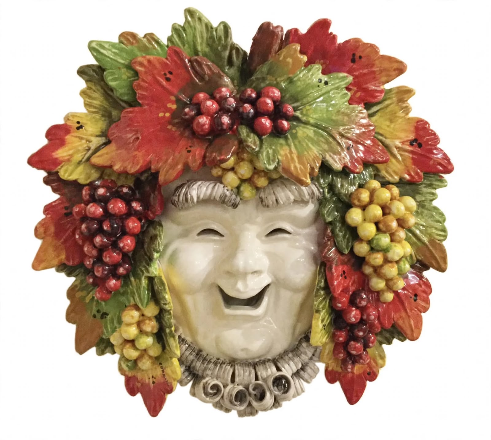 Maschera di bacco sorriso barbetta 