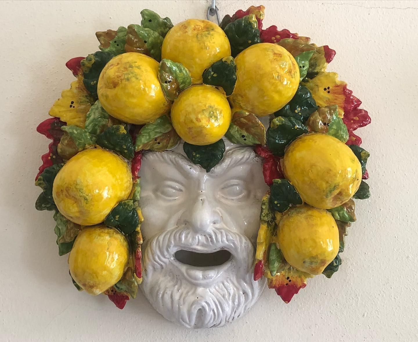 Maschera con limoni 35x35 