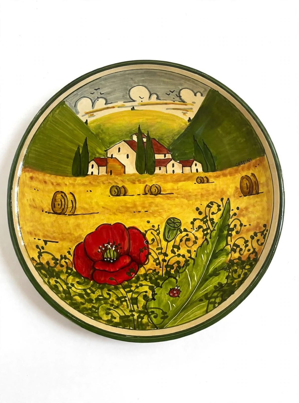 Bolo con paesaggio estate D25