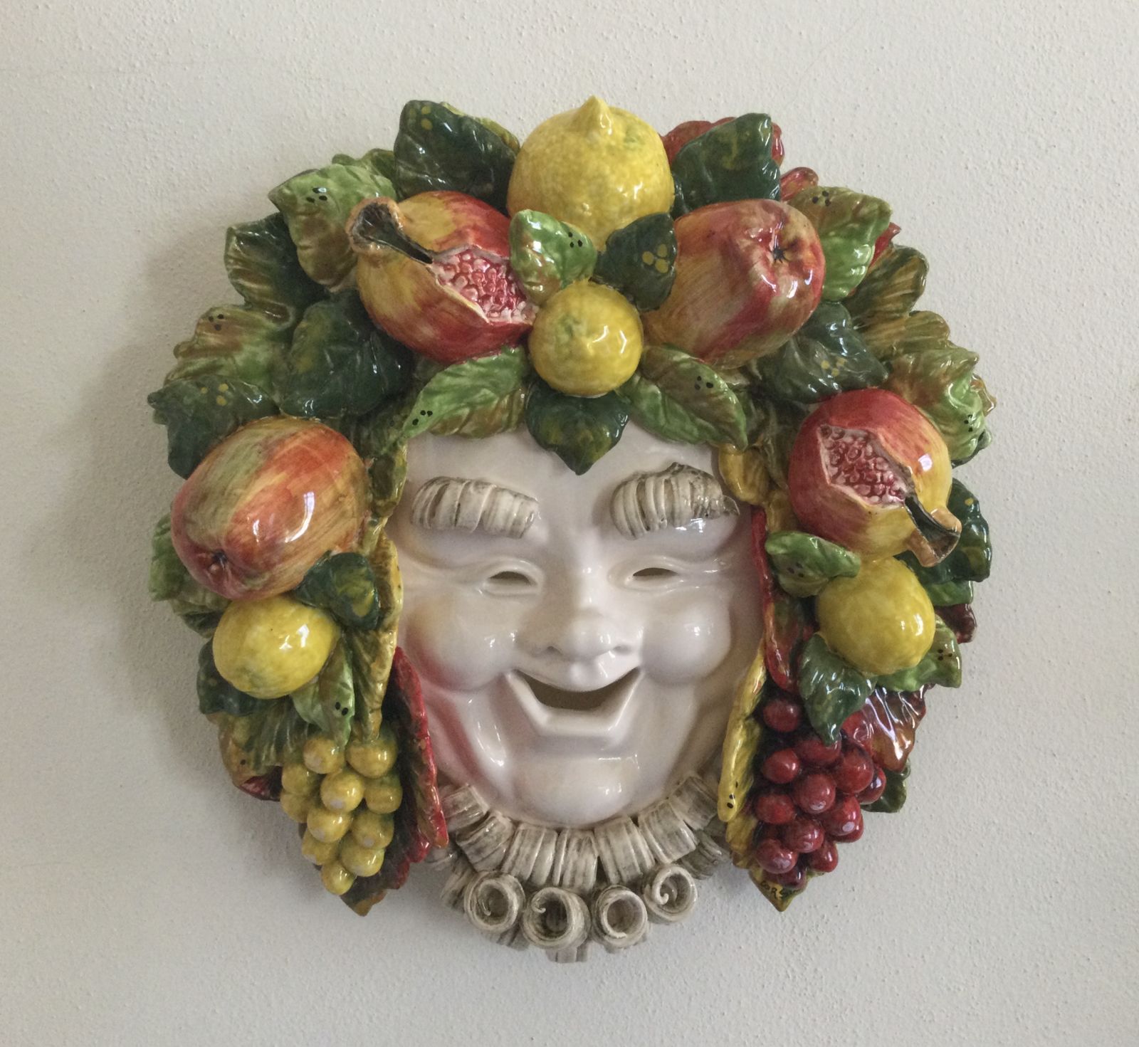 Maschera sorriso con frutta mista Cm 35x35 