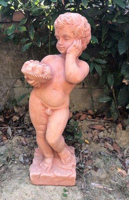 Putto in tearrcotta h65 base19x19