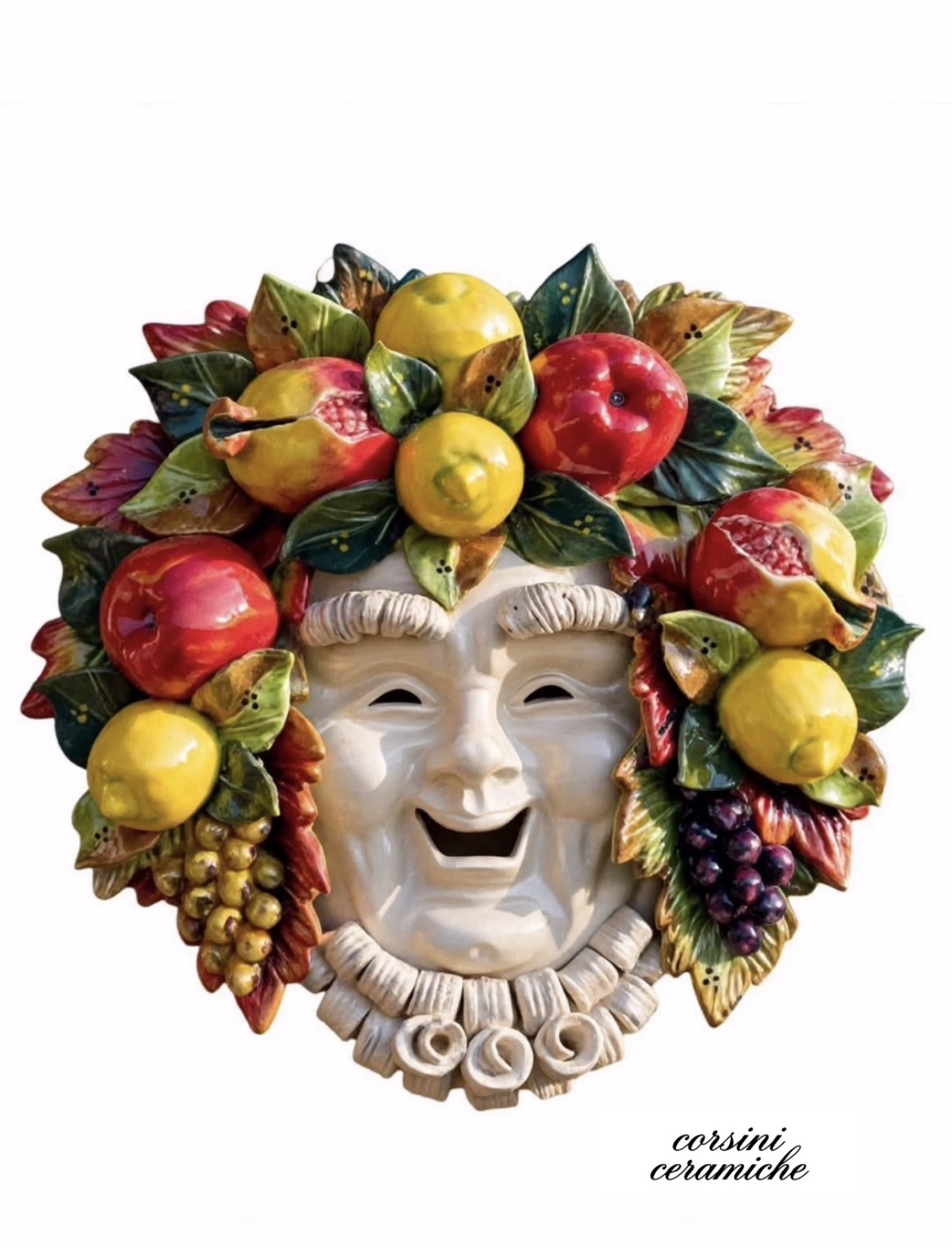 Maschera sorriso con frutta mista 40x40 