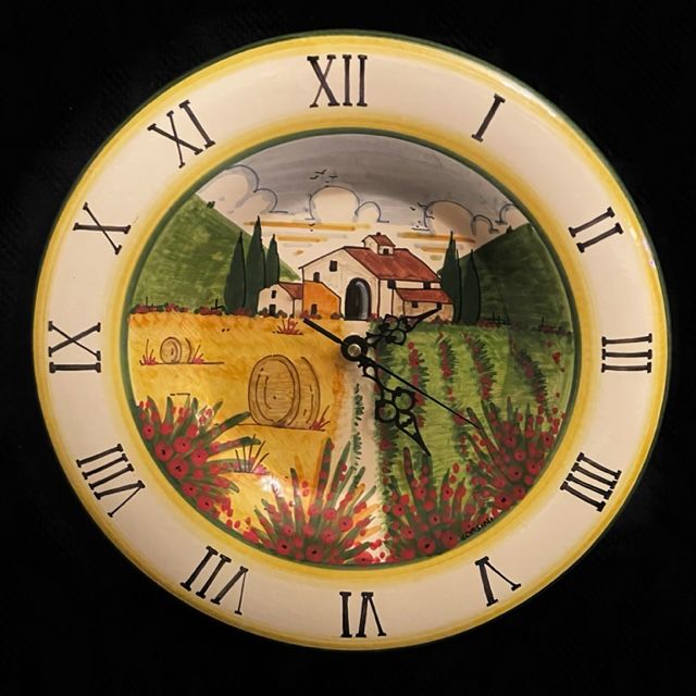 Orologio D30 paesaggio toscano misto