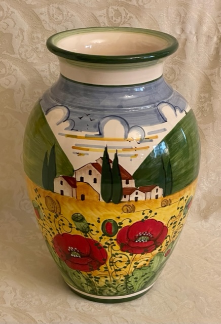 Vaso da fiori h34 paesaggio estate 