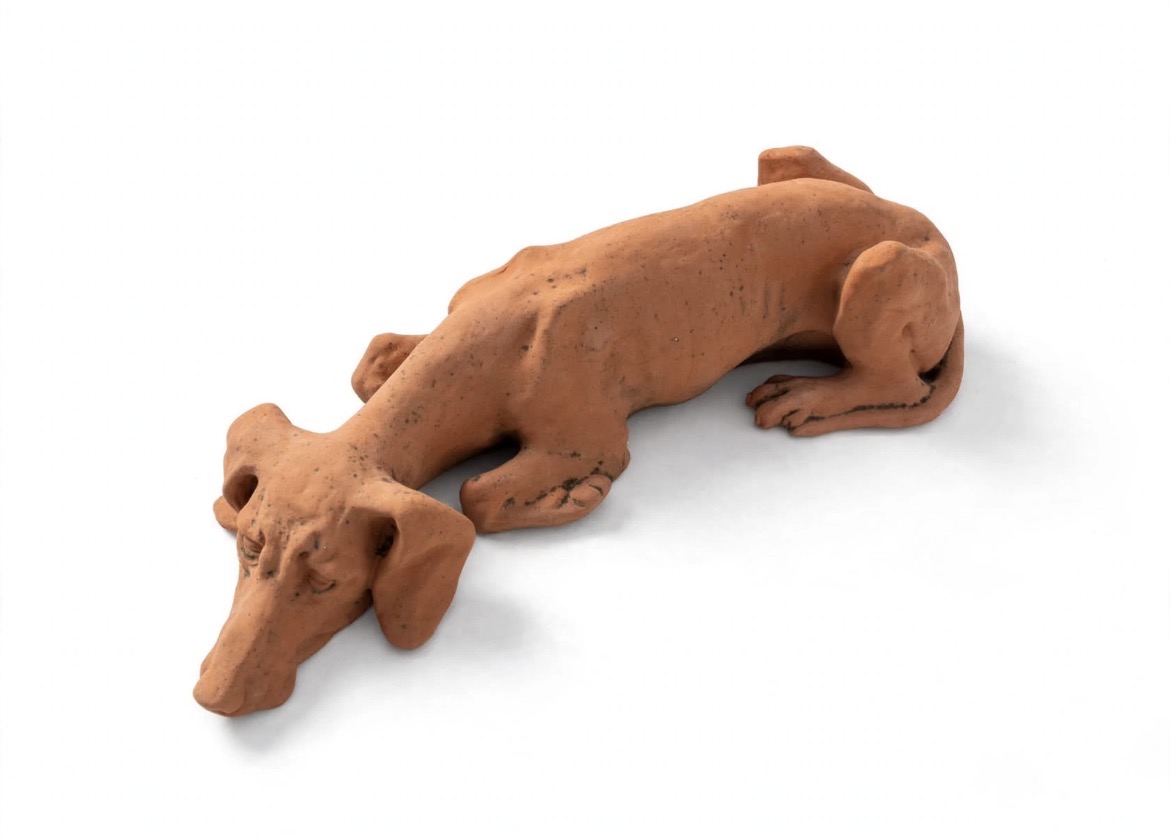 terracotta dog 65x18 h16