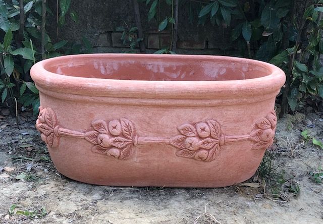 Fioriera Terracotta ovale L80 L47 h36