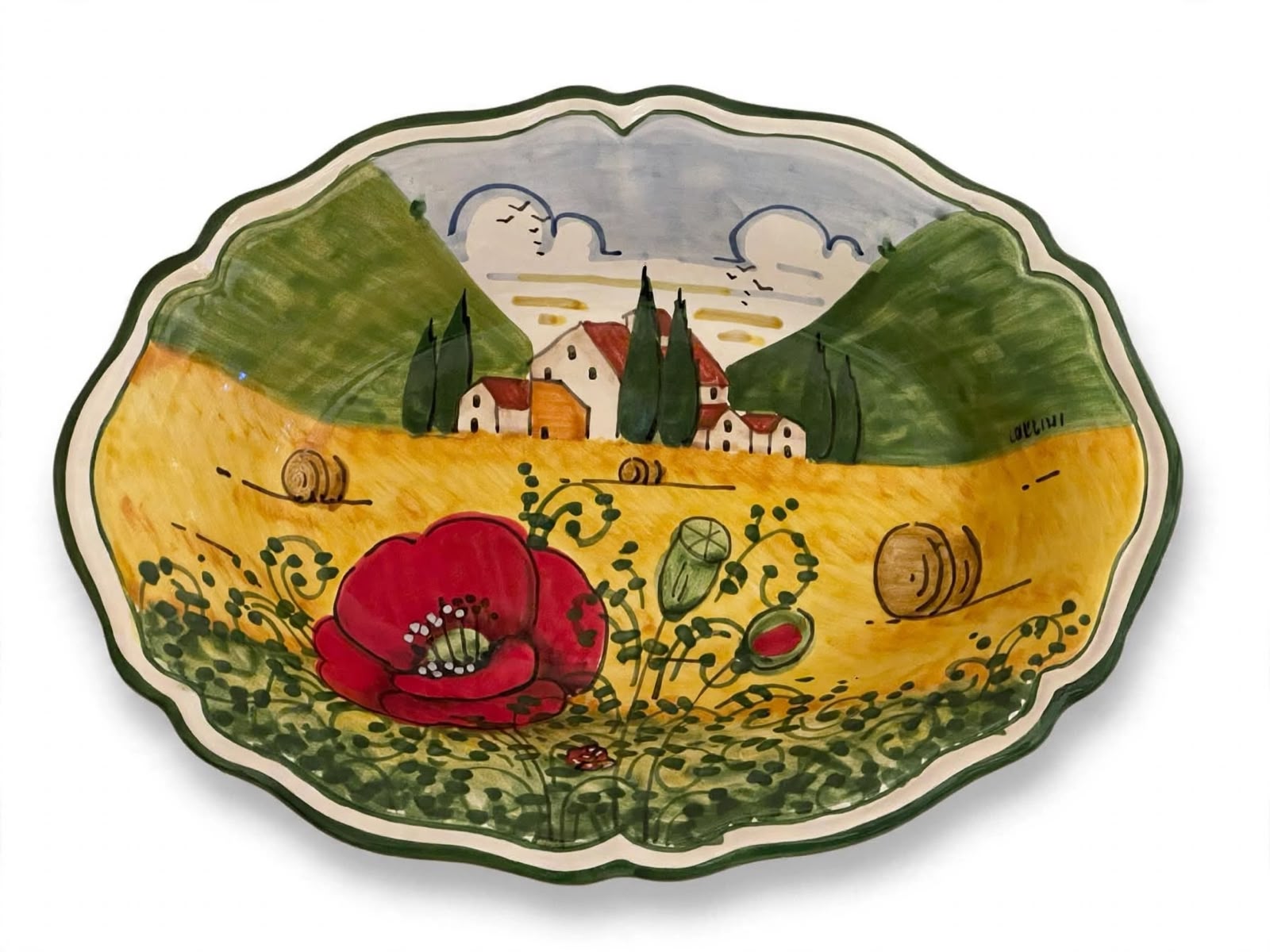Bolo ovale sim  paesaggio estate 
