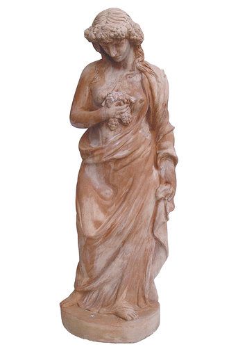 Statua Autunno Terracotta h125