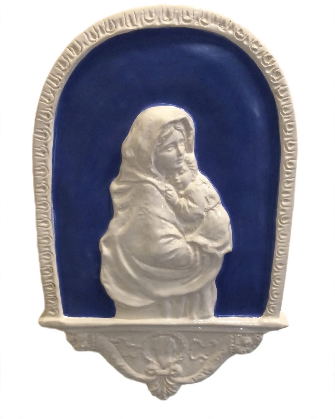 Madonna con bambino su altare h43xL28 