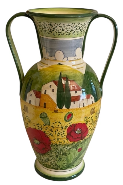 Anfora h60x37x20 paesaggio estate 